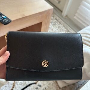 Tory Burch Black Leather Crossbody Bag